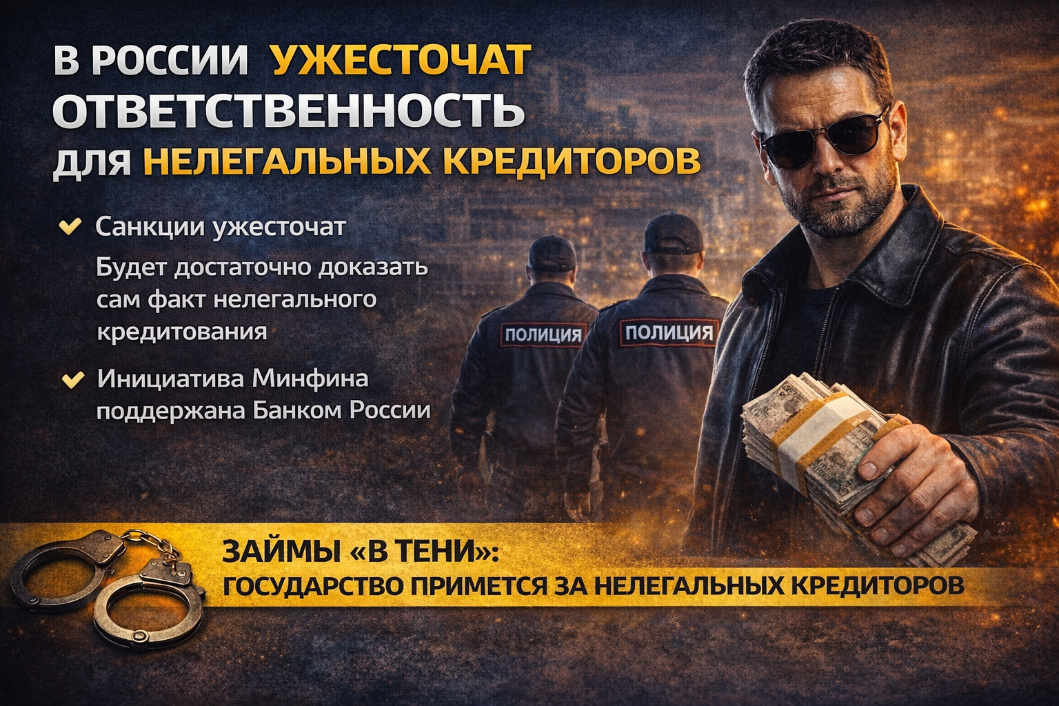 В России ужесточат ответственность для нелегальных кредиторов